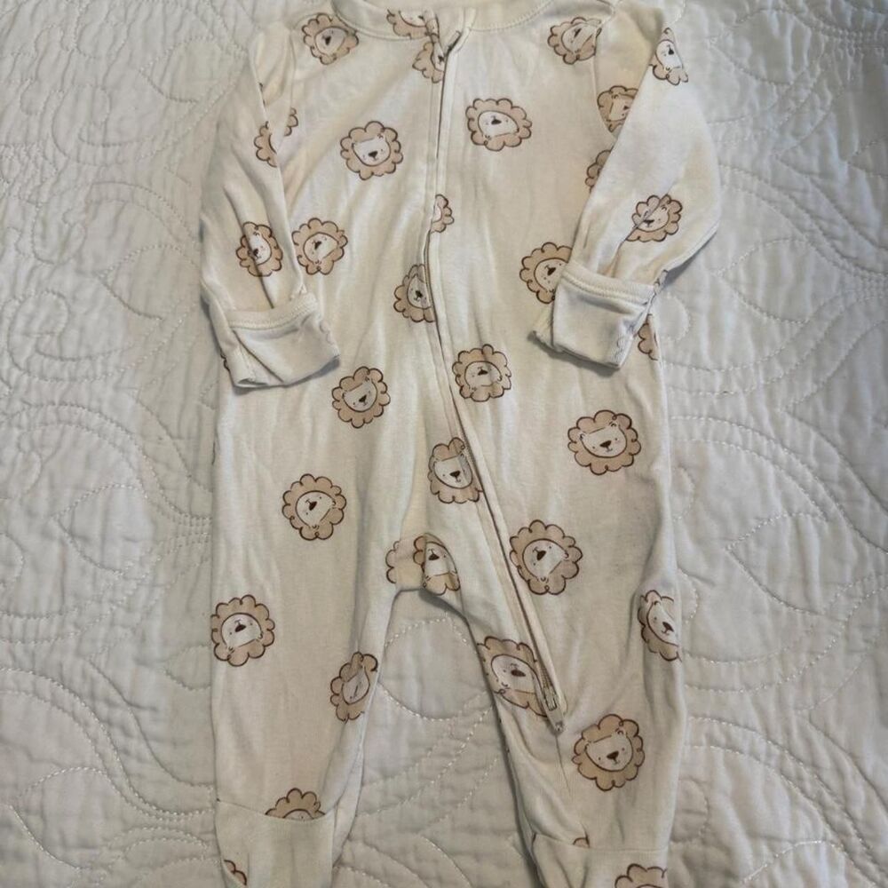 Old-navy Cream and White Sleepsuits